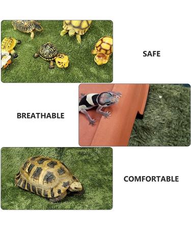 High-Quality Artificial Turf Patch & Carpet - Perfect for Pets Reptiles & Aquariums | 2-Piece Green Mat Set - Buy Online on GoSupps.com