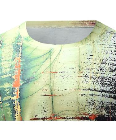 BEUU Soldier Long Sleeve T-shirt for Men | Fall 3D Print Oil Painting | Gym Workout Tee | Vintage Fashion - Green | Large - Buy Online on GoSupps.com