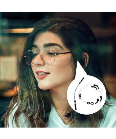 Healvian 17pcs Silicone Eyeglass Temple Tips - Anti-Slip Holder & Ear Grip Hooks for Glasses & Sunglasses - Buy Online on GoSupps.com