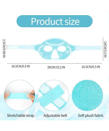 Cooling Eye Mask Gel Cold Eye Mask Reusable Hot Cold Therapy Gel Eye Mask Hot Cold Therapy Gel Eye Mask for Migraine Headache Dark Circles Dry/Swollen Eyes Sinus Pain (blue) - Buy Online on GoSupps.com