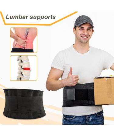 ABACKH Back Brace for Lower Back Pain - Lumbar Support Belt for Women & Men - 5XL Black-5XL(53-65) - Buy Online on GoSupps.com