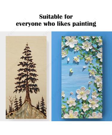 Falling in Art 8x16 Birch Wood Panels Kit - 4 Pack Studio Cradle Boards for Painting, Pouring Art, Crafts & Burning - 3/4 Deep Wooden Canvas - Buy Online on GoSupps.com