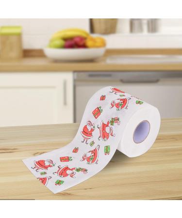 Toilet Paper Innovative Santa Claus Reindeer Toilet Tissue | Highly Collectible Novelty Toilet Paper Funny Gag for Stocking Stuffers Favors Edorco Christmas Gift Box - Buy Online on GoSupps.com