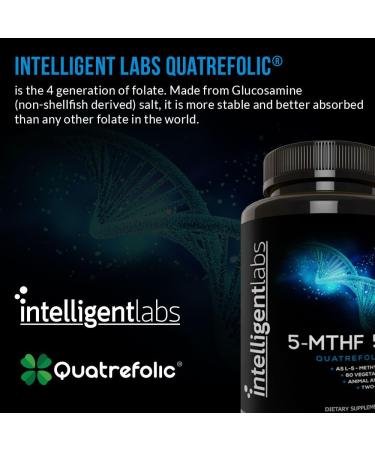 Intelligent Labs 1MG 5-MTHF Methylfolate 120 Capsules - 4 Months Supply - Buy Online on GoSupps.com
