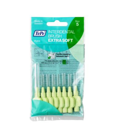 TEPE Interdental brushes X-soft light green 0.8 mm 8 pieces