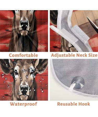 Deer Beard Bib Apron | Beard Hair Catcher for Men | Perfect Father's Day & Anniversary Gift | Includes 2 Suction Cups - Buy Online on GoSupps.com