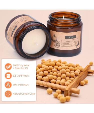 Scented Candles Gift Set - 6 Pack 3.5oz Aromatherapy Soy Wax Candles for Home, Bath, Yoga - Natural Gifts for Women, Mothers Day - Buy Online on GoSupps.com