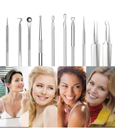 Nacerlary 10-Piece Needle Tweezers Blackhead Puller Tool Set - Best Acne Removal & Skincare Solution - Buy Online on GoSupps.com