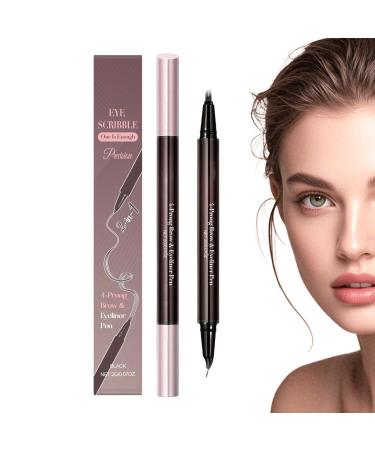 Eyebrow Pencils For WomenDouble Sided 2in1 Liner Pen For Eyebrows And Eyes Eyeliner Beauty Makeup Dating Parties And Gatherings Women And Girls