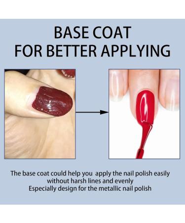 Quick Dry Top Coat & Base Coat Set - Long Lasting High Shine Glossy Nail Varnish - 1.00 ml (Pack of 1) - Buy Online on GoSupps.com
