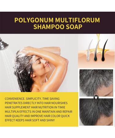 500ml shampoo for black hair instant hair shampoo hair color shampoo for gray hair natural 3in1 hair color shampoo for men and women 2 - Buy Online on GoSupps.com