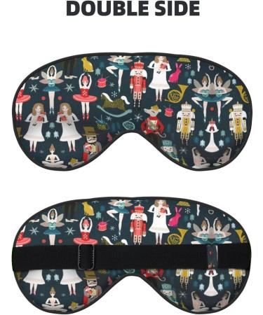 Buy Women's Nutcracker Ballet Eye Mask | Unisex Sleep Mask for Travel & Yoga | Soft Comfort Black Eye Shade - Buy Online on GoSupps.com