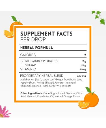 Herbion Naturals Cough Drops - Natural Orange Flavor Soothes Cough Dietary Supplement for Adults & Kids 6+ Pack of 6 (108 Lozenges) - Buy Online Now - Buy Online on GoSupps.com