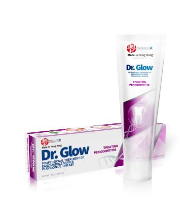 Dr. Glow Periodontal Disease Treatment Gum Tooth Paste for Early&Mid Periodontitis  Gingivitis Treatment Fluoride Free Toothpaste for Bleeding Gums  Periodontal Toothpaste Treatment for Loosen Teeth 3.52 Ounce (Pack of 1...
