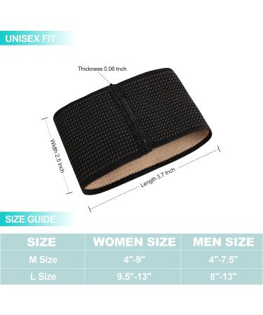 Arch support Sleeves Plantar Fasciitis Brace Compression Bands (2 Pairs) For Fallen Arches Flat Feet Bone Spurs High Arches Flat Arches Foot Pain Relief Copper Infused Wrap Straps For Women Men Medium Size - Buy Online on GoSupps.com