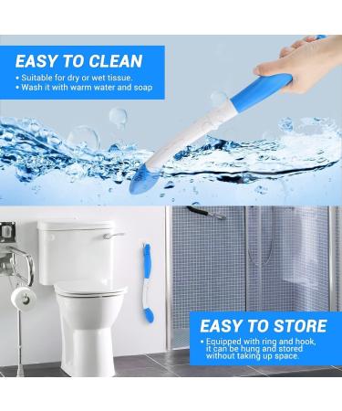 Victop Toilet Aid Tool - Foldable Comfort Wiping Solution for Restricted Mobility - 40cm Blue - Buy Online on GoSupps.com