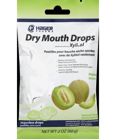 Hager Pharma Dry Mouth Drops - Melon - 2 oz