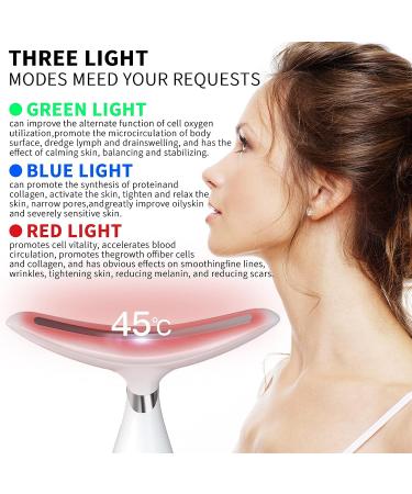 LQNQ Anti-Aging Facial Neck Massager with 3 Massage Modes - Firming Wrinkle Removal Tool for Lifting, Tightening, and Smoother Skin - Buy Online on GoSupps.com
