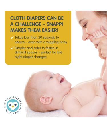 5-Pack Snappi Cloth Diaper Fasteners for Toddlers - Replaces Pins, Use with Prefolds and Flats - Neutral - Buy Online on GoSupps.com