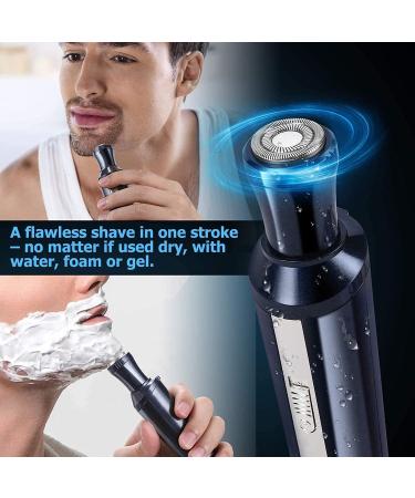 Ear and Nose Hair Trimmer - Rechargeable Waterproof Dual Edge Clipper for Men & Women | Professional Painless Facial Hair Remover - Buy Online on GoSupps.com