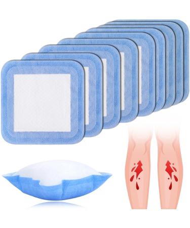4x4 Super Absorbent Wound Dressing for Heavy Draining Wound Nonstick Super Absorbent Bandages for Exuding Wound Care Bed Sore/Pressure Venous Ulcer/Chronic Non-Healing Wounds Pack of 10 Super Absorbent Pad(pack of 10)