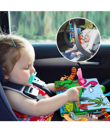 High Contrast Sensory Baby Books 2-Pack | Soft Cloth, Crinkle, Teething Toys for 0-18 Months | Travel & Tummy Time Essentials | Marine & Jungly Animal Designs - Buy Online on GoSupps.com