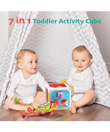Orderra 7-in-1 Montessori Activity Cubes for Toddlers | Multi-Sensory Baby Toys & Stacking Board - Buy Online on GoSupps.com