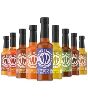 Fearless Flavour Sauce Bottle Pick N Mix - Choose From 9 Flavours - Winter Chilli Fruity Chilli Mango Chilli Sweet Chilli Caribbean Chilli Habanero Chilli - Pack of 6 x 140ml