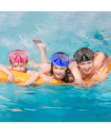 Fxexblin Swim Goggles with Nose Cover | Anti-Fog Lens, Leakproof Skirt | 180 Panoramic View Dive Mask for Kids - Pink - Buy Online on GoSupps.com