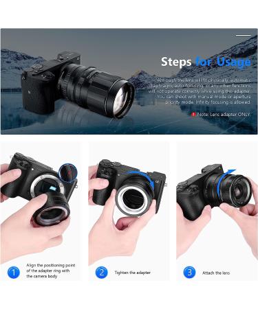 Neewer M42 Lens to Sony NEX E-Mount Camera Adapter - Compatible with Sony A7 A7S A7R A6000 A6300 NEX Series Cameras - Buy Online on GoSupps.com