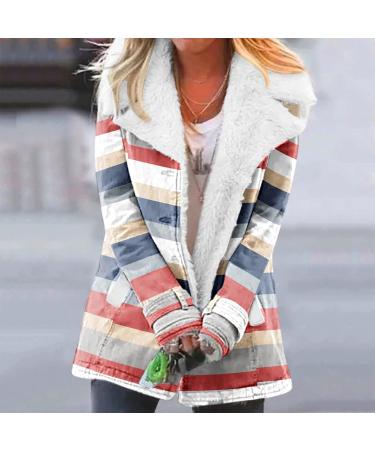Shop Hanxiulin Women's Fleece Jacket - Plush Oversized Cardigan for Winter in Multiple Colors | Warm Bomber Coat & Outerwear XL White - Buy Online on GoSupps.com