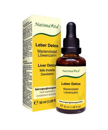 D tox du foie Chardon-Marie et Pissenlit 50 ml D toxifiant et r g n rant pour le foie la v sicule biliaire et le syst me digestif 100% naturel NatimaVita 50 ml (Lot de 1)