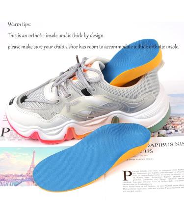 Kids Insoles - Arch Support Shoe Inserts for Overpronation & Flat Feet | Relief for Plantar Fasciitis & Heel Pain | Perfect for Toddlers & Children (18cm 11C-11.5C - Buy Online on GoSupps.com