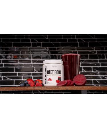 NutraBio Organic Beet Root Powder Superfood with Nitrates and Antioxidants - Supports Performance Circulation Blood Flow and Overall Health - Non-GMO Vegetarian 30 Servings - Buy Online on GoSupps.com