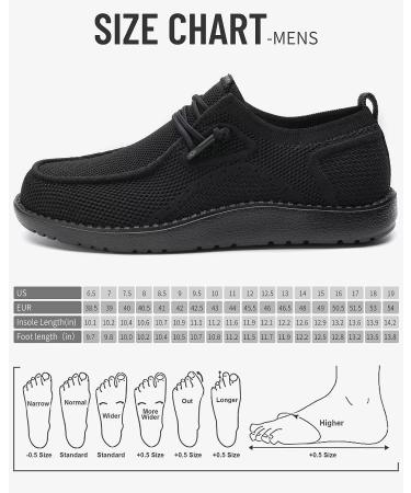 TAZERO Men's Extra Wide 4E(5E) Slip-on Diabetic Shoes - Black 13 XX-Wide - Arch Support, Plantar Fasciitis Loafers for Swollen Feet - Buy Online on GoSupps.com