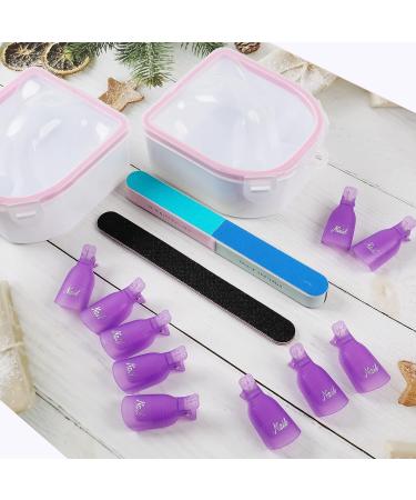 16PCS Nail Soaking Bowl Set - Professional Manicure and Nail Art Spa Tools - Buy Online on GoSupps.com