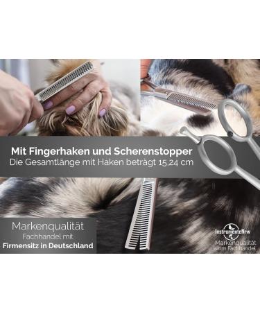 Premium Solingen Effilier Scissors for Dogs & Cats - Thinning Fur Scissors Made in Germany | 15.24 cm Sharp Cut - Buy Online on GoSupps.com