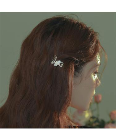 JIEKRIHLO 2 Pcs Butterfly Hair Clips - Small Cute Design for Women and Girls | Perfect Gift for Her - DD001 - Buy Online on GoSupps.com