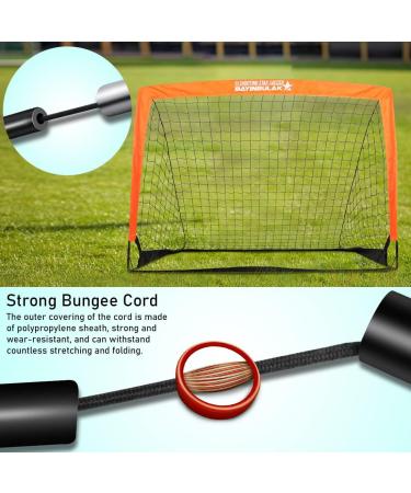 Soccer Goal Pop Up Net for Kids Backyard - 4' x 3' Orange - 1 Pack - Buy Online on GoSupps.com