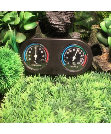 Reptile Tank Thermometer Reptile Hygrometer Thermometer Round Shape Display Temperature Humidity Meter Gauge for Incubators Reptile - Buy Online on GoSupps.com