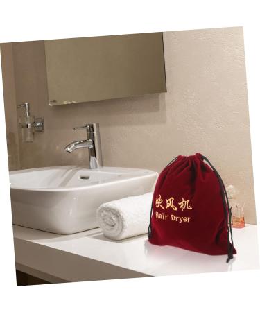 Baluue 3 Pcs Makeup Bag Organizer Hair Dryer Fabric Bag Fabric Velvet Storage Bag Hair Dryer Bags - Buy Online on GoSupps.com