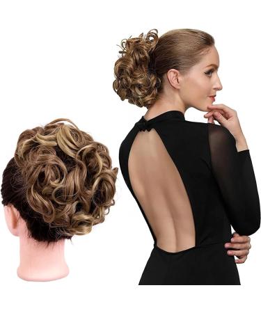 Hair Chignon Synthetic Messy Bun Wave Curly Hair Extensions Bun Extensions Comb Clip In Messy Bun Hair Accessories for Women Messy Bun Hair Piece (Color : 14#) - Buy Online on GoSupps.com