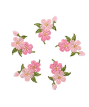 COHEALI 40 Pcs Embroidery Patches Girls Accessories Flower Clothes Patch Sewing Accessories 3d Kids Stickers As Shownx2pcs 0.1X3.5X4.2CMx2pcs