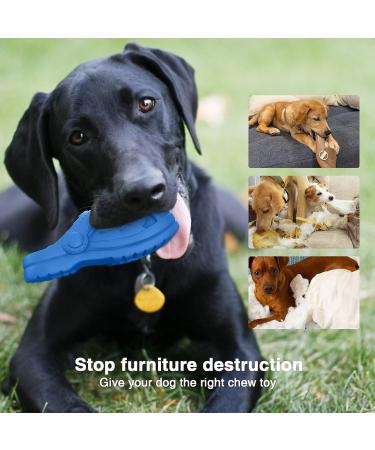 RUXAN Indestructible Dog Chew Toy - Squeaky Interactive Toy with Milk Flavor, Natural Rubber for Aggressive Chewers - Perfect for Small/Medium/Large Dogs - Buy Online on GoSupps.com