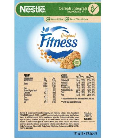 Nestl Fitness Whole Grain Cereal Bars (6 x 23.5 g) 141 g (Pack of 6) - Buy Online on GoSupps.com