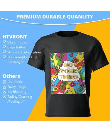 HTVRONT DTF Transfer Film for Sublimation - 30 Sheets A4 Size - Easy to Use, Vivid Colors for Cotton T-Shirts - Buy Online on GoSupps.com