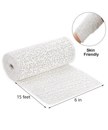 Lawei 8 Pack Plaster Cloth Rolls - 6 x 15' Gauze Bandages for Mask Making & Sculptures - Buy Online on GoSupps.com