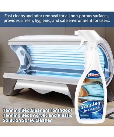 Premium Tanning Bed Cleaner Spray | 16.91 Fl Oz - Effective Solution for Indoor Tanning Beds Acrylic & Plastic - Eliminates Dirt & Particles | Ideal for Salons Spas & Health Clubs - Buy Online on GoSupps.com