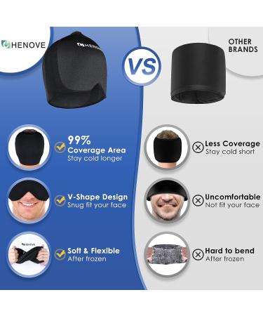 Chenove Migraine Ice Head Wrap - Gel Cap for Migraine & Headache Relief - Medium Size - Black (Style A) - Buy Online on GoSupps.com