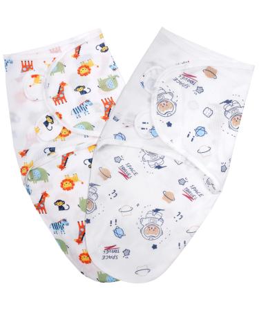 Vicloon Baby Swaddle Wraps 2 pcs Baby Swaddle Blanket 0-3 Months 100% Breathable Organic Cotton Fabric New Born Swaddle Wrap For Boy and Girl White